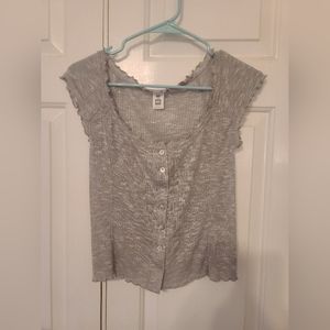 Women's gray top
